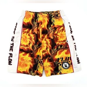 GUC Flow Society Fire in the Flow Eagle Lacrosse Attack Shorts Y-S